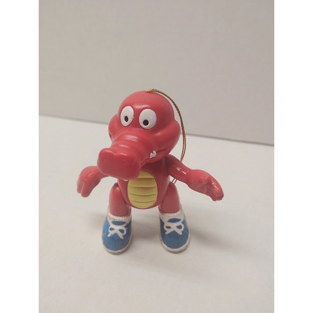 Vtg 1989 Gator Tales Red Alligator Toy Ornament Collectible Roy Rogers 3.5"